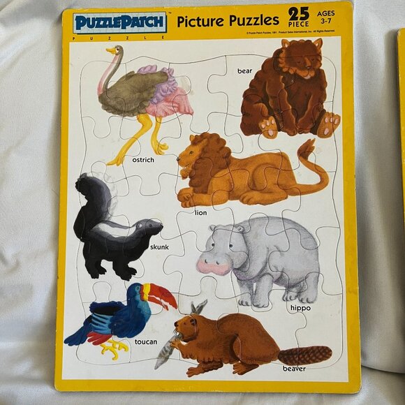 5 Puzzle Patch 25-Piece Educational Picture Puzzles Set For Kids Ages 3-7 Featur - Picture 5 of 6